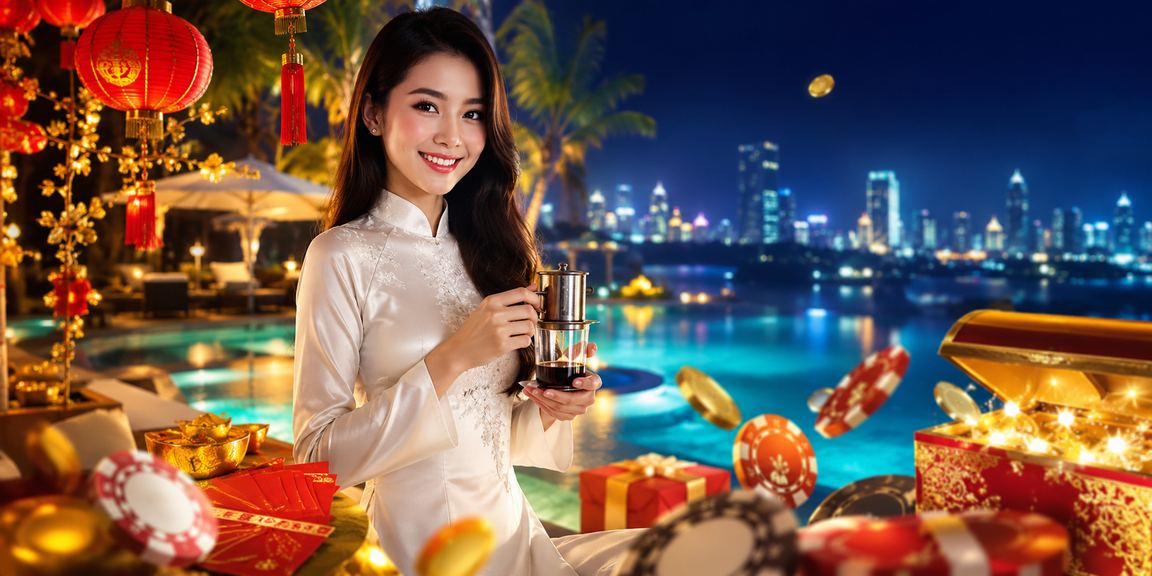Thành viên 884 tại Mũi Né nhận thưởng trong trang phục áo dài